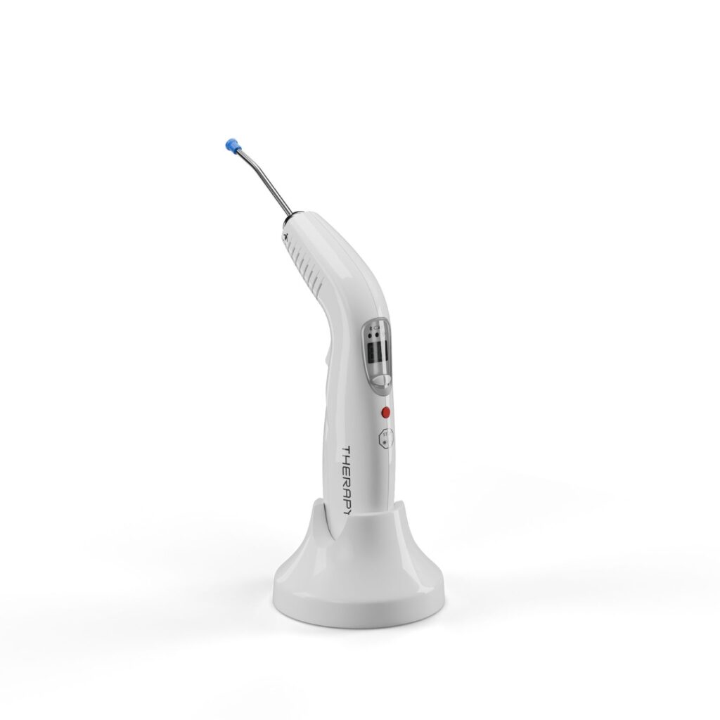 Equipamento de laserterapia utilizado no consultório