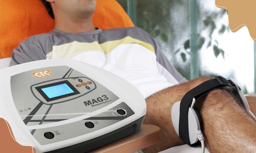 Equipamento de magnetoterapia utilizado no consultório